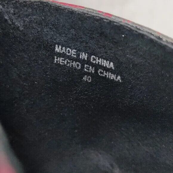 Vintage Y2K leather Red Snake Print Platforms - Picture 8 of 8